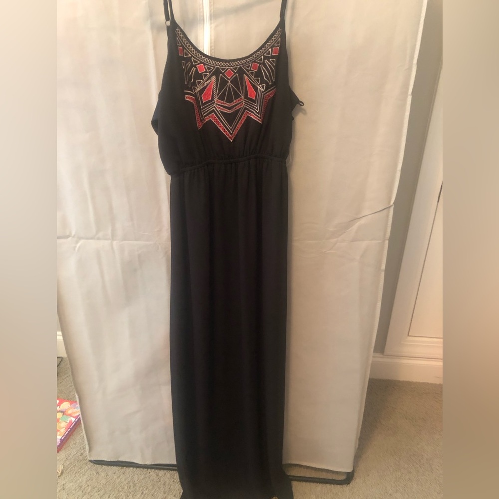 Black maxi dress, size small